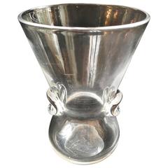 Vintage Signed Stueben Glass Vase Vessel