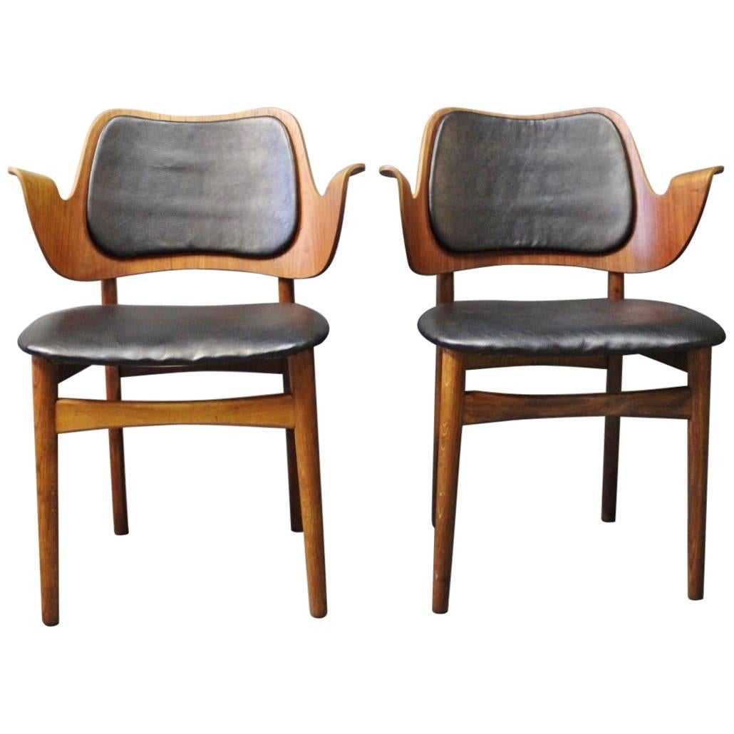 Pair of Armchairs Designed by Arne Hovmand Olsen, 1960s