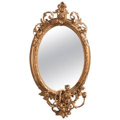 Late 18th Century Antique Girandole Gilt Gesso Mirror 4