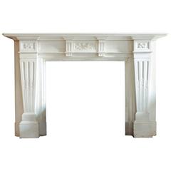 Large Late-19th Century Statuary Marble Chimneypiece 12