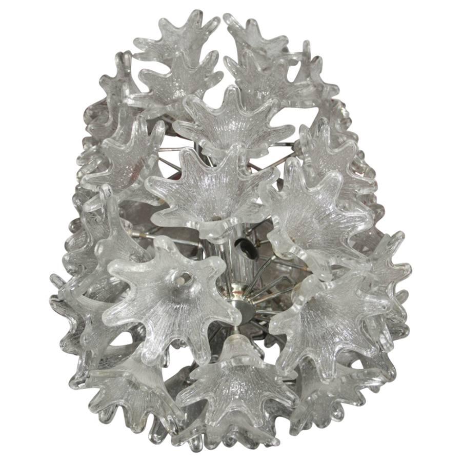 Murano Chandelier Bouquet, 1970 Venni Attributed