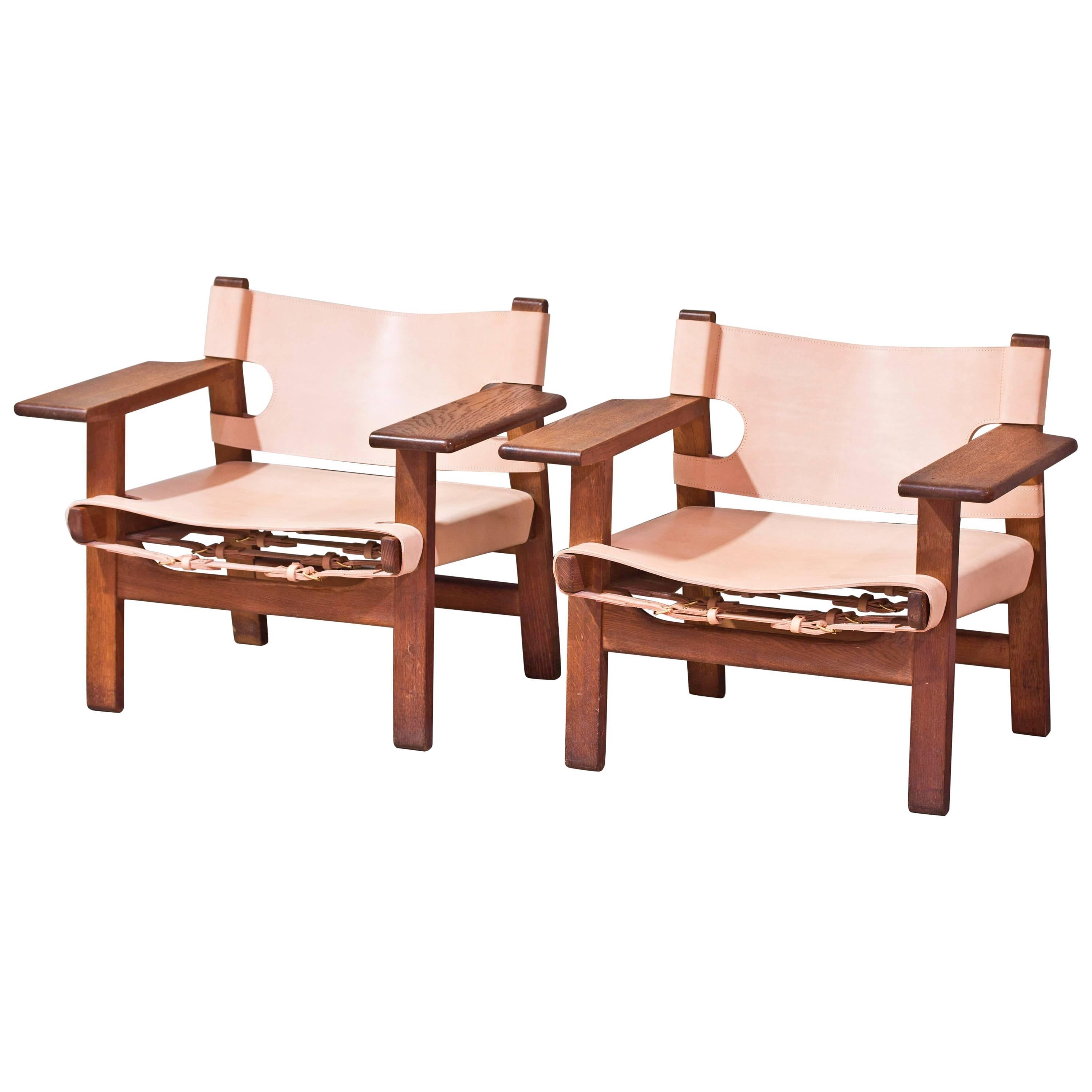 'Spanish Chair' Designed by Børge Mogensen For Sale