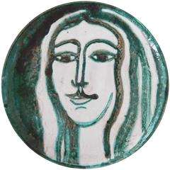 Robert Picault Mid-Century Modern Ceramic Plate, Vallauris 11