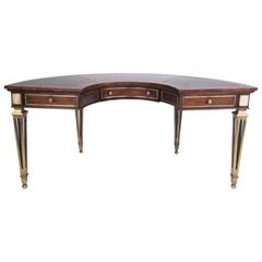 Mid-Century Mastercraft Demilune Desk 6