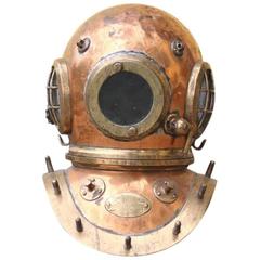 Antique Copper Diver's Helmet by Siebe Gorman