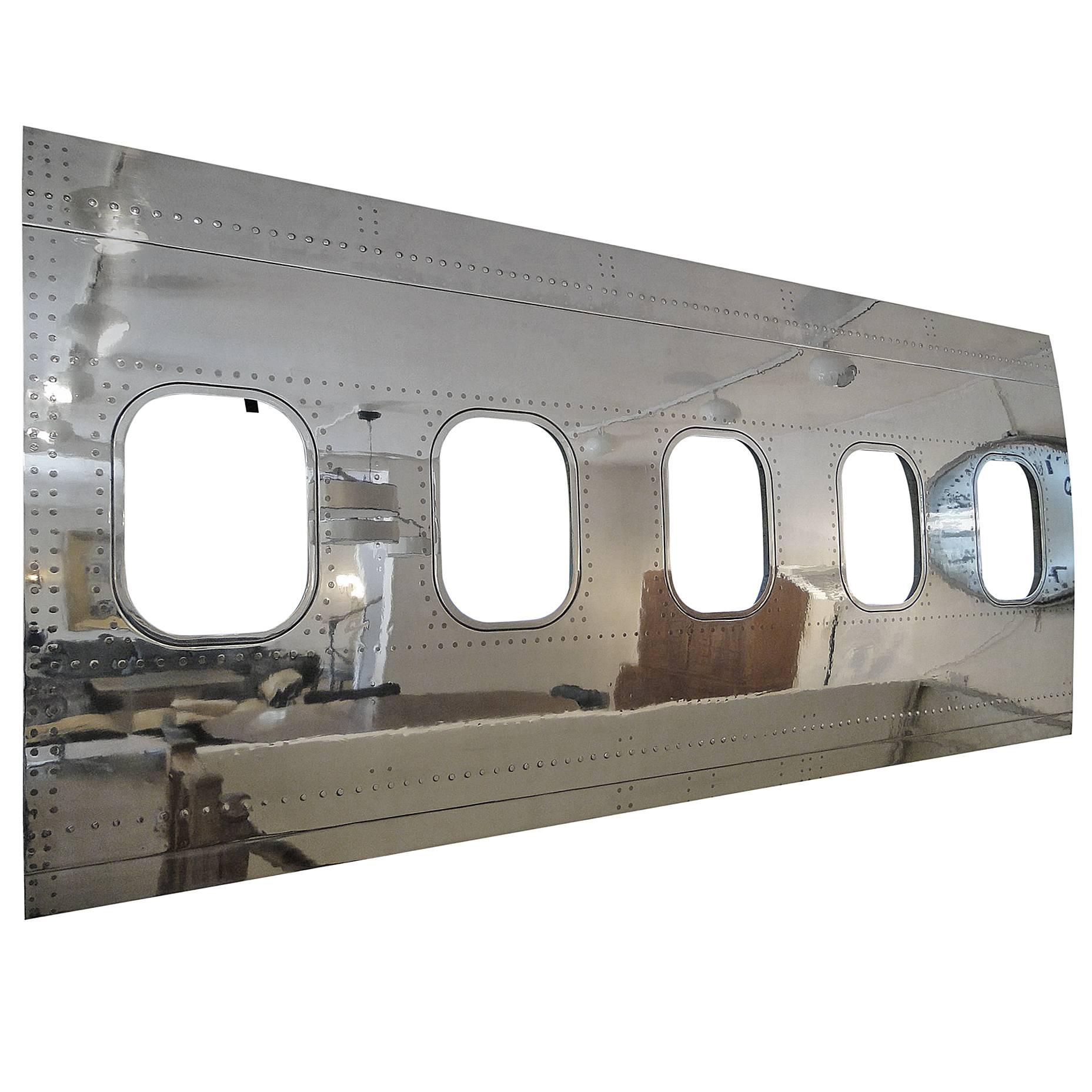 20th Century Wall Panel Boeing 747 Wall Decor Frame Five Windows For Sale