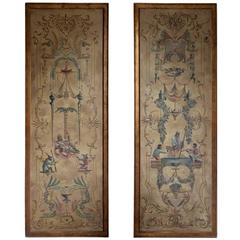 Pair of Decorative Florentine Style Panels