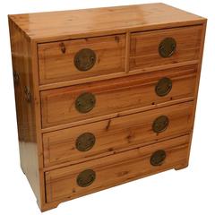 Japanese Brass-Mounted Chest of Drawers 10