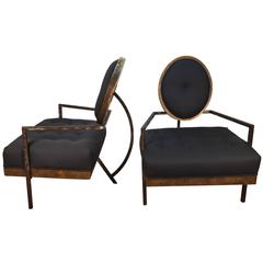 Pair of French Modern Club Chairs 9