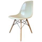 1-20 Herman Miller Eames Parchment DSW Dining Chairs