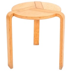 Birchwood Stool by Simonit & Del Piero, Italy, 1970