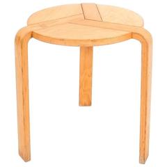 Birchwood Stool by Simonit & Del Piero, Italy, 1970 5