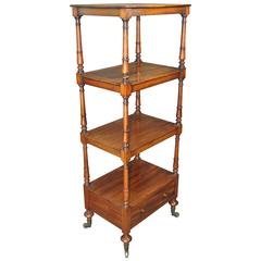 Antique Early 19th Century Four-Tier Whatnot