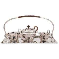 20th Century Silver Plated Tea for Two Set