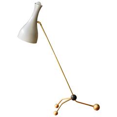 Large 1960s Swiveling Table Lamp