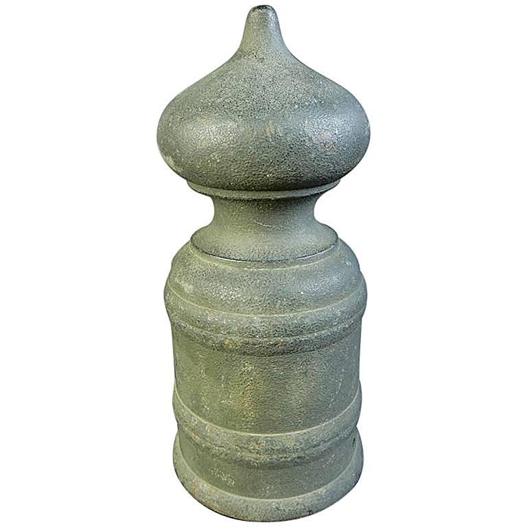 Japanese Antique Hand Cast Bronze Buddhist Ornament Giboshi Perfect Garden Piece