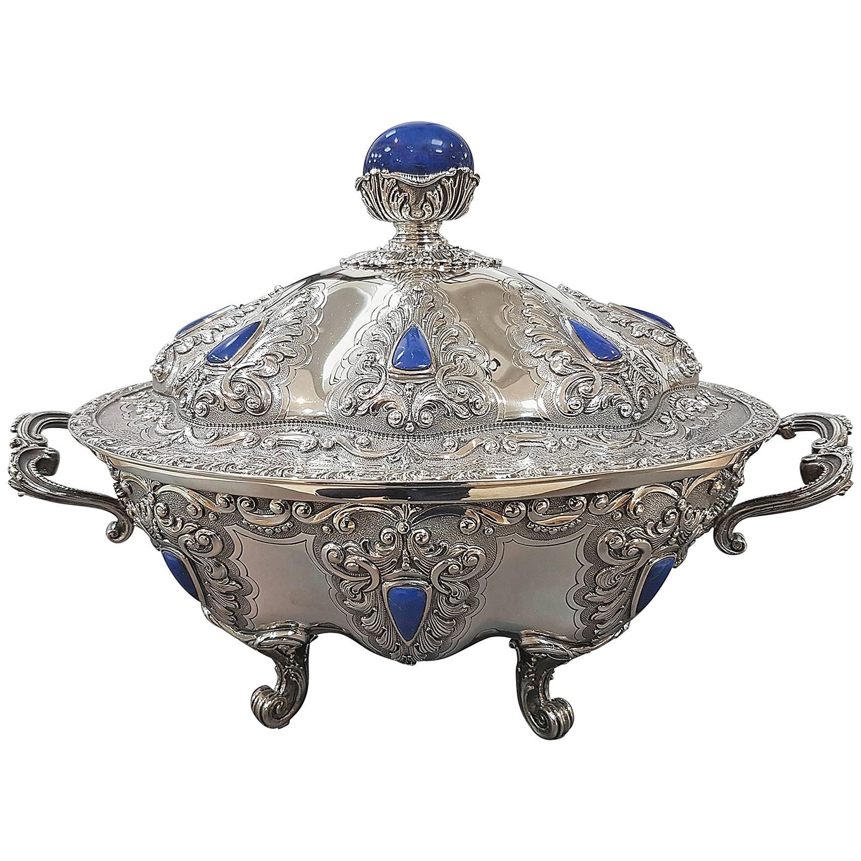 20th Century Sterling Silver Soup Tureen