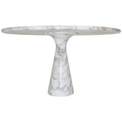 White Marble Dining Table by Angelo Mangiarotti T 70, 1969, Italy 1