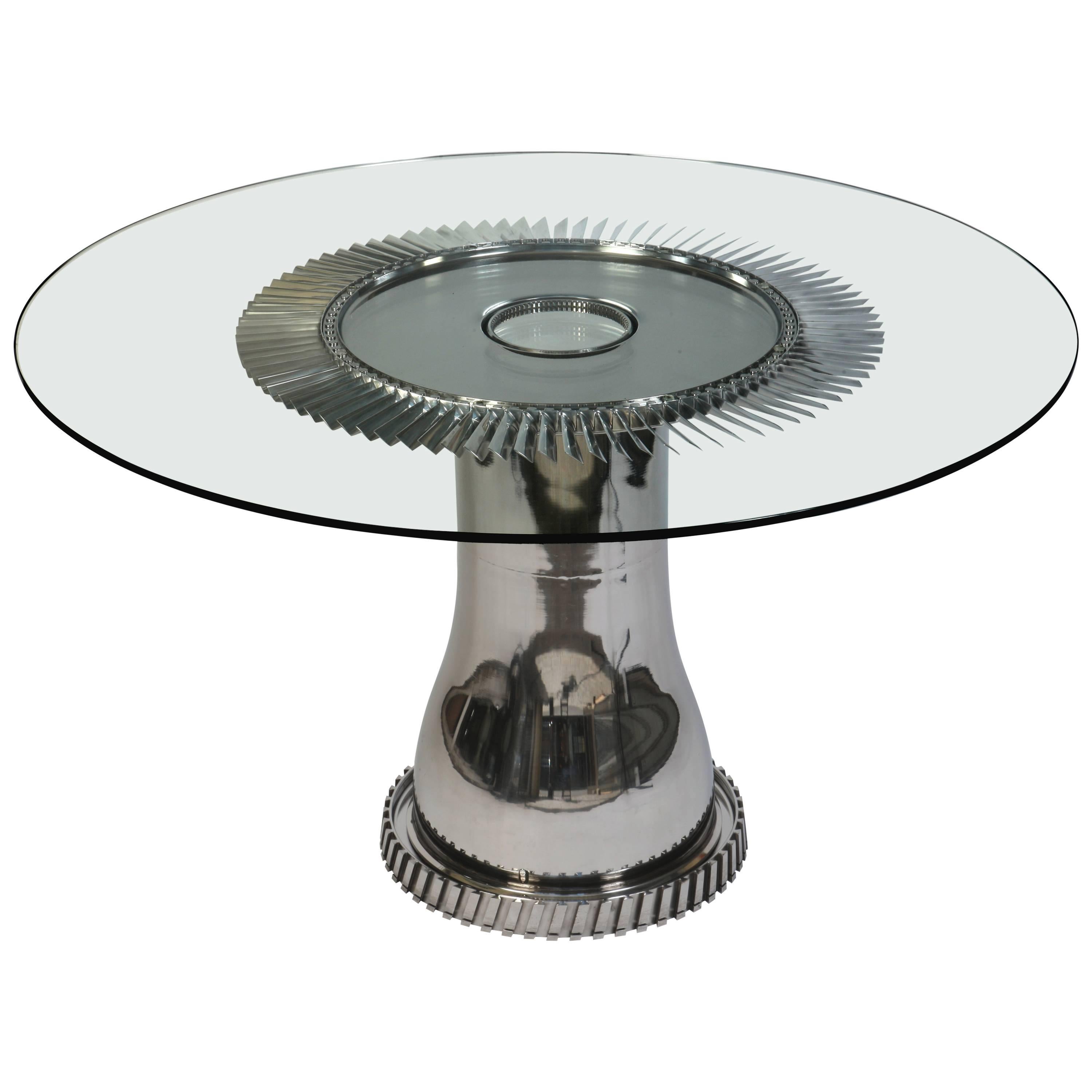 Aviation Furniture Dining Table Mirage III Element by Jean-Pierre Carpentier For Sale