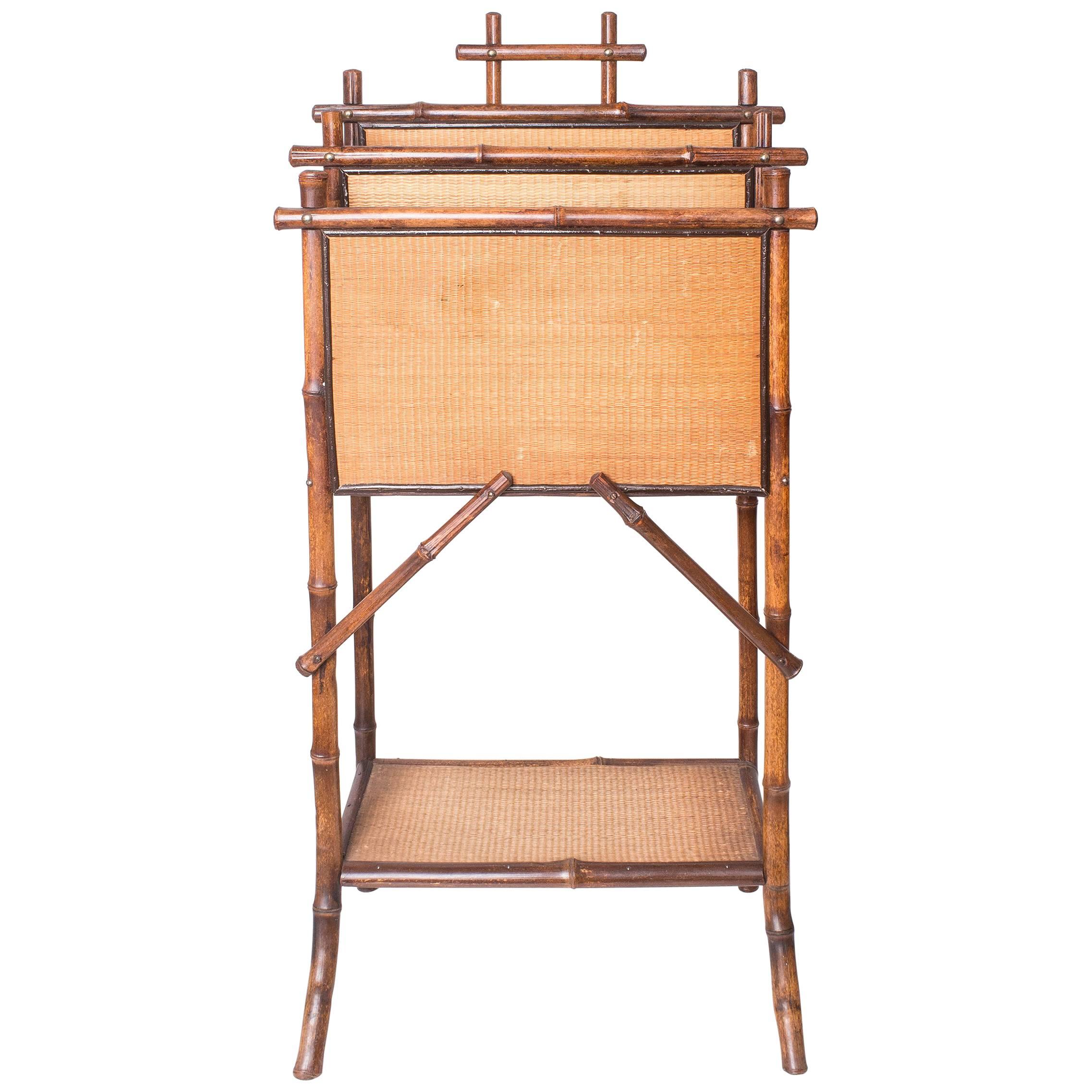  Bamboo Magazine Stand: French or English