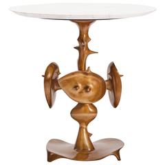 Bronze "Three Cactus" Pedestal Table by Victor Roman 3
