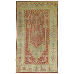 Antique Turkish Oushak Rug