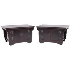 Pair of Chinese Two-Door Kang Cabinets 6
