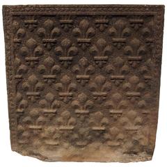 18th Century Fleur-de-Lys Fireback 3