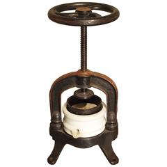 Used French Fruit or Wine Grape Press, circa 1910