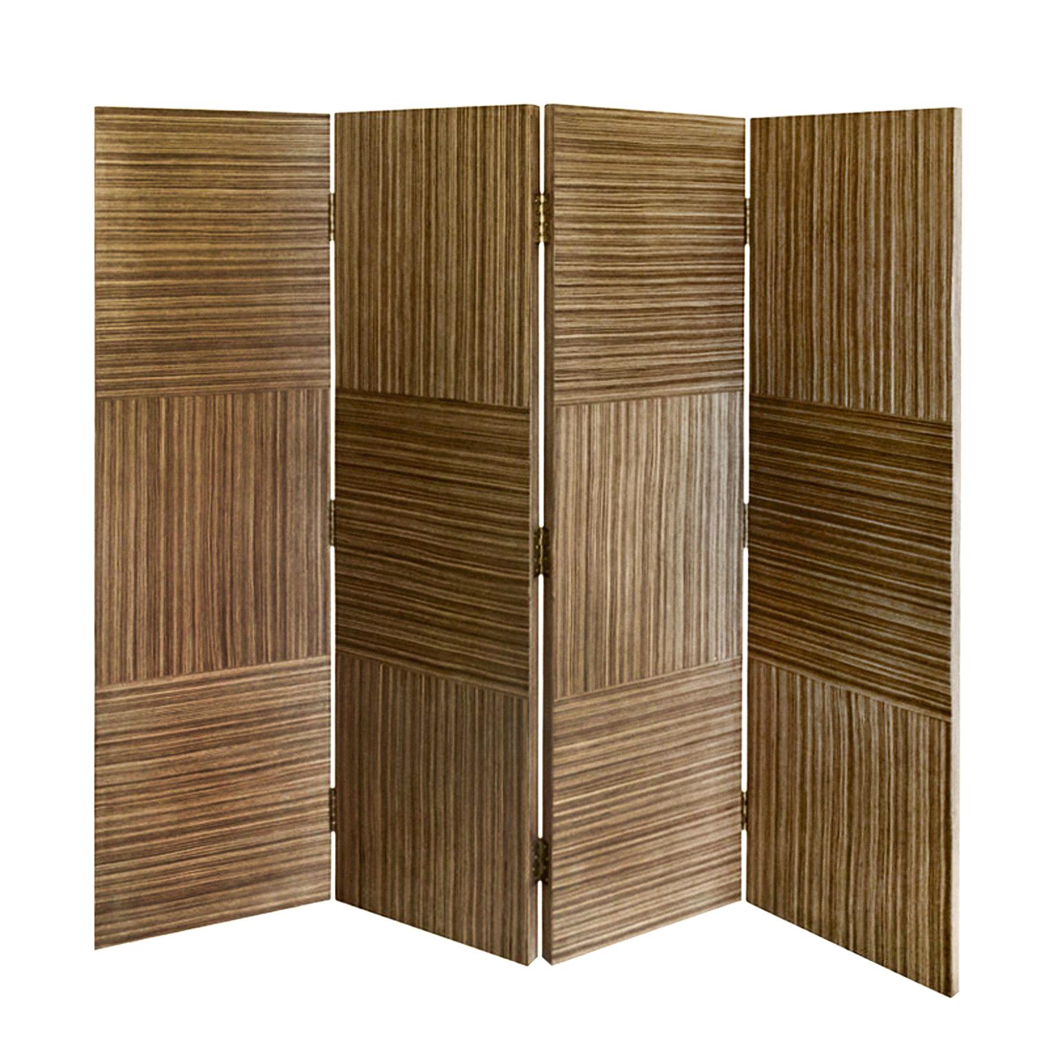 Flair Exclusive Patchwork Zebra Wood Screen For Sale