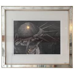 Lady Liberty Black and White framed print 5