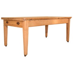19th Century Pine Work Table