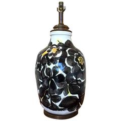 Italian Ceramic Floral Lamp 11