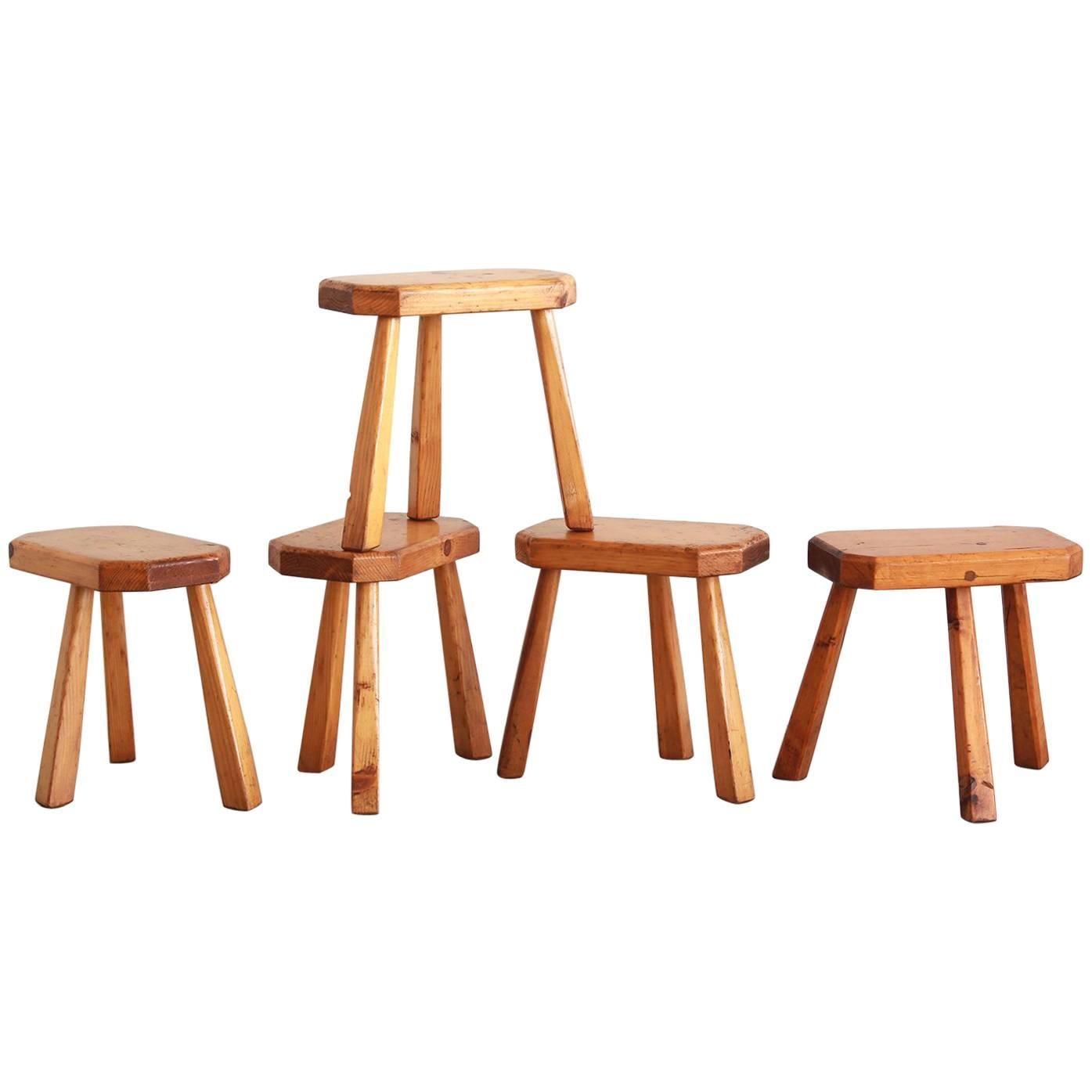 French Perriand Style Stools