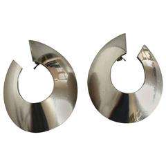 Georg Jensen Sterling Silver Modern Style Earrings 'Sticks' #377