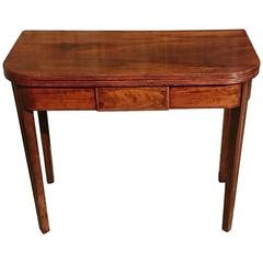 George III Period Antique Mahogany Folding Tea Table