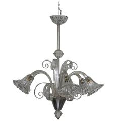 Fantastic Chandelier 1940 Murano Art Glass 11