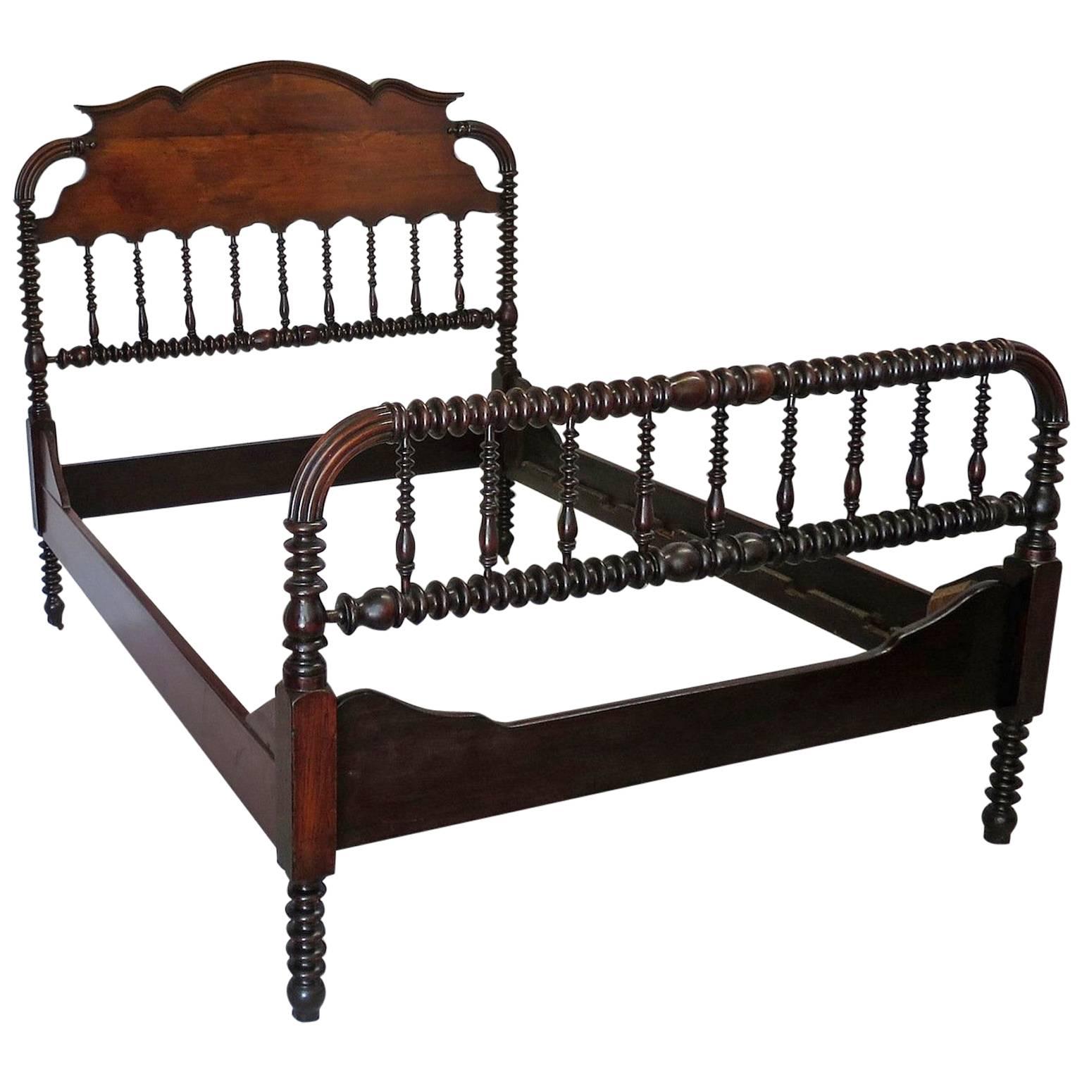 Colonial, West Indies Style Bed in Tropical Wood