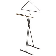 Vintage Folding Valet Metal Stand by Fratelli Reguitti  the 1950s