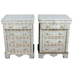 Pair of Mother-of-Pearl Inlay Syrian Nightstands 2