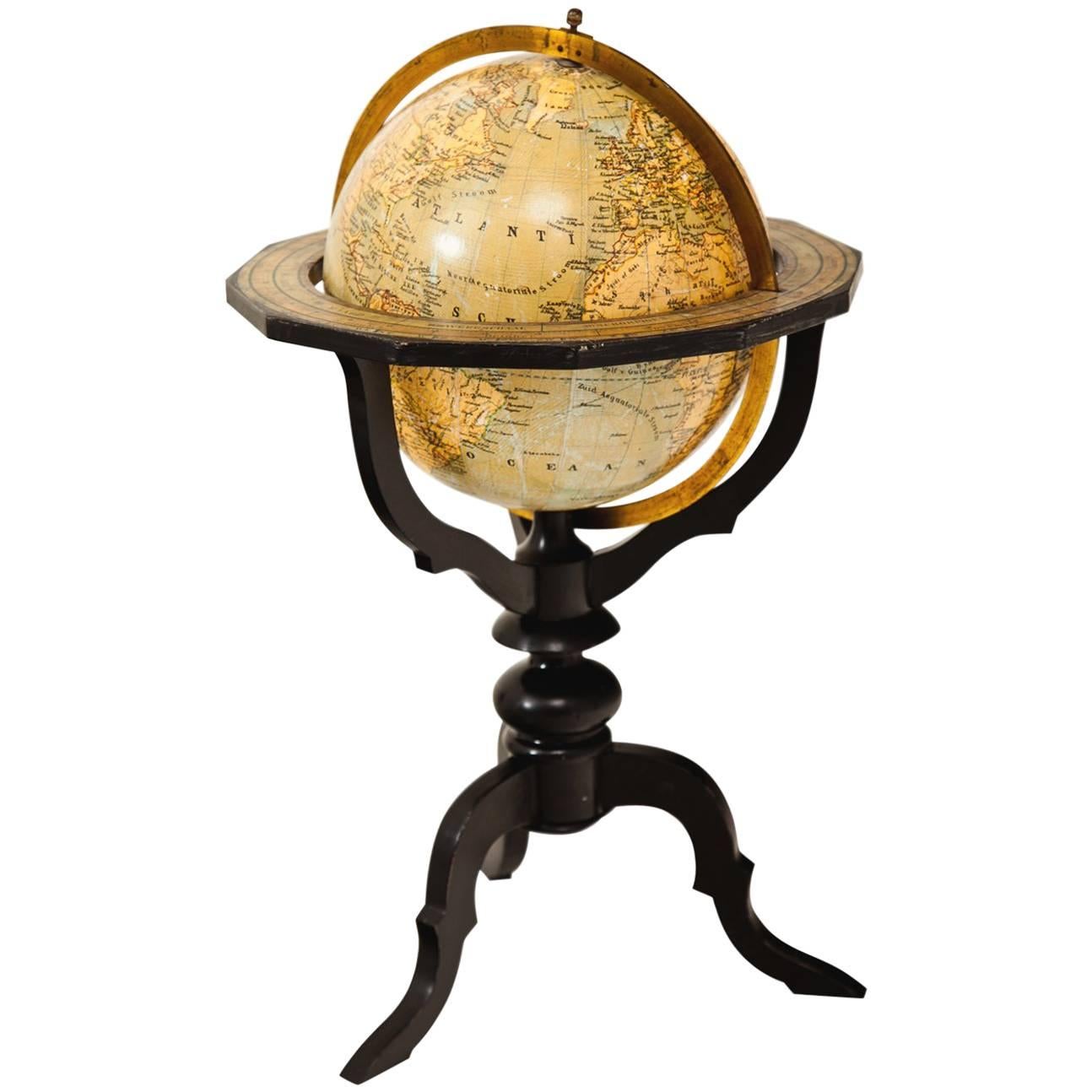 Globe by Felkl & Zoon, Netherlands, Late 19th Century
