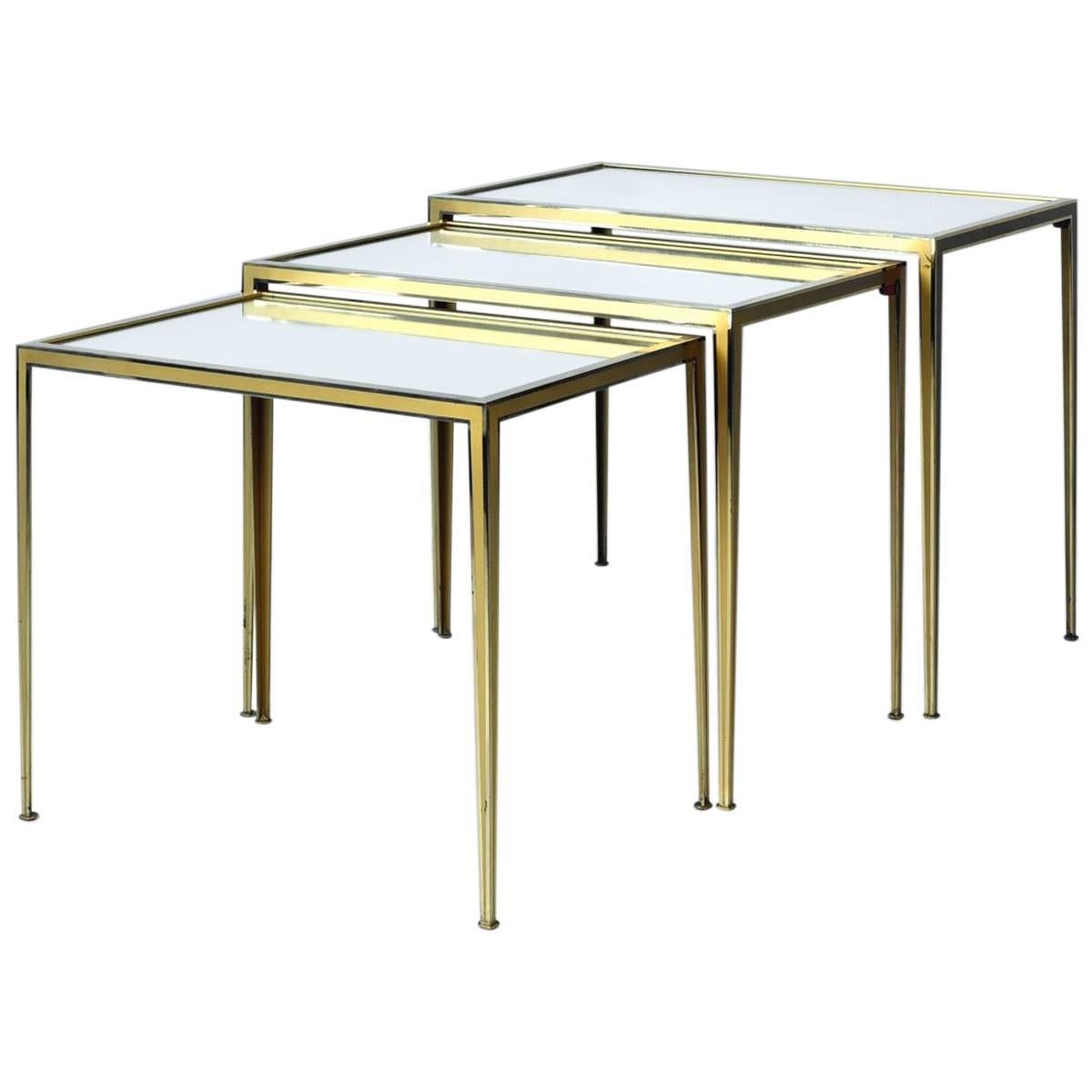 Elegant Nest of Tables Vereinigte Werkstätten München, 1955 For Sale