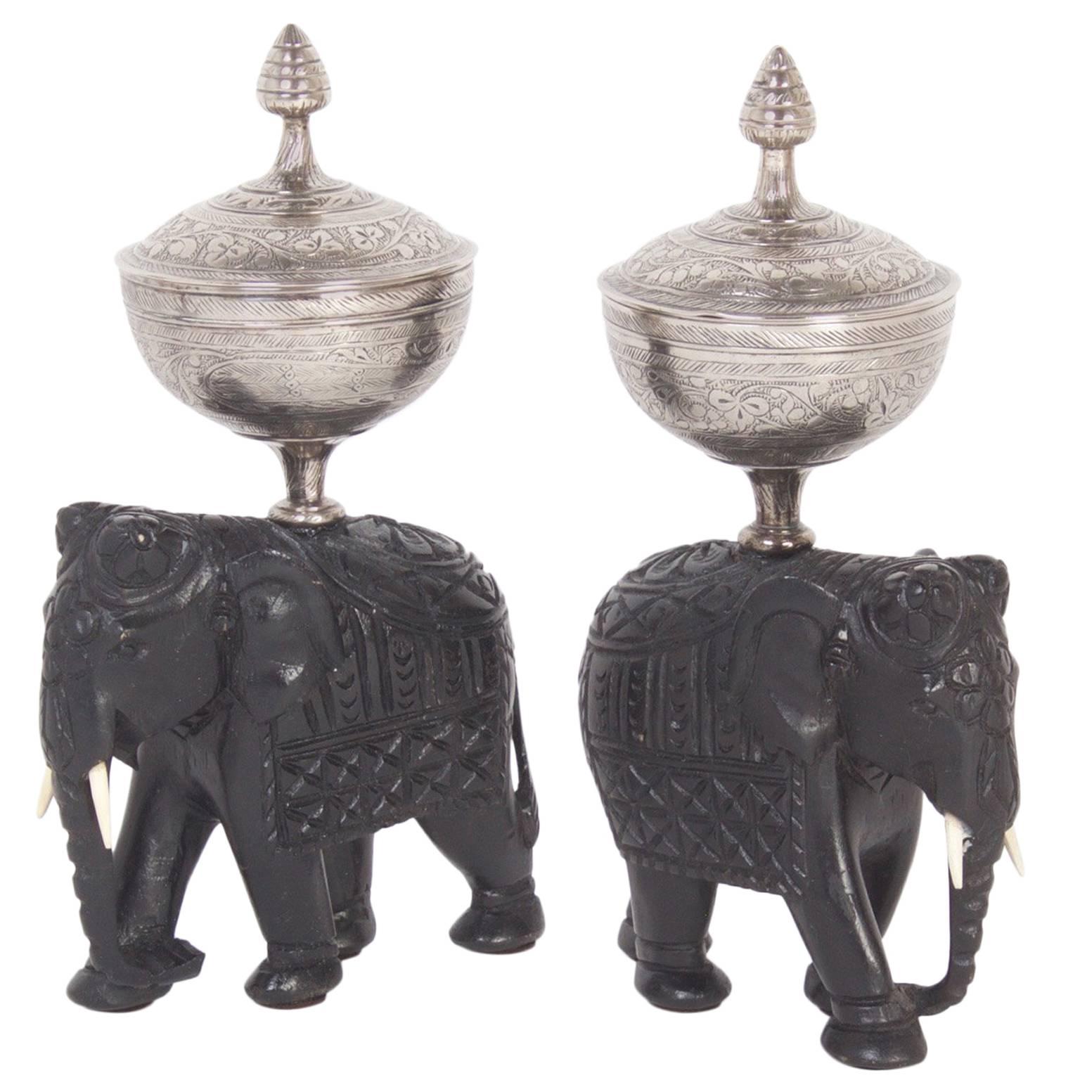Pair of Anglo Indian Antique Tea Caddies