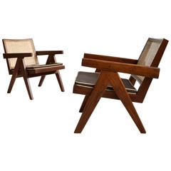 Pair of Pierre Jeanneret Armchairs