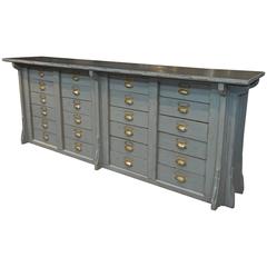 Art Nouveau Drawer Commerce Cabinet, circa 1900 1
