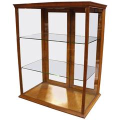 Small Oak Display Cabinet