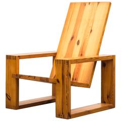 Ate Van Apeldoorn Pine Lounge Chair