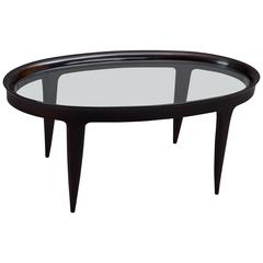 Elegant Oval Table in the Style of Gio Ponti, 1950s 7