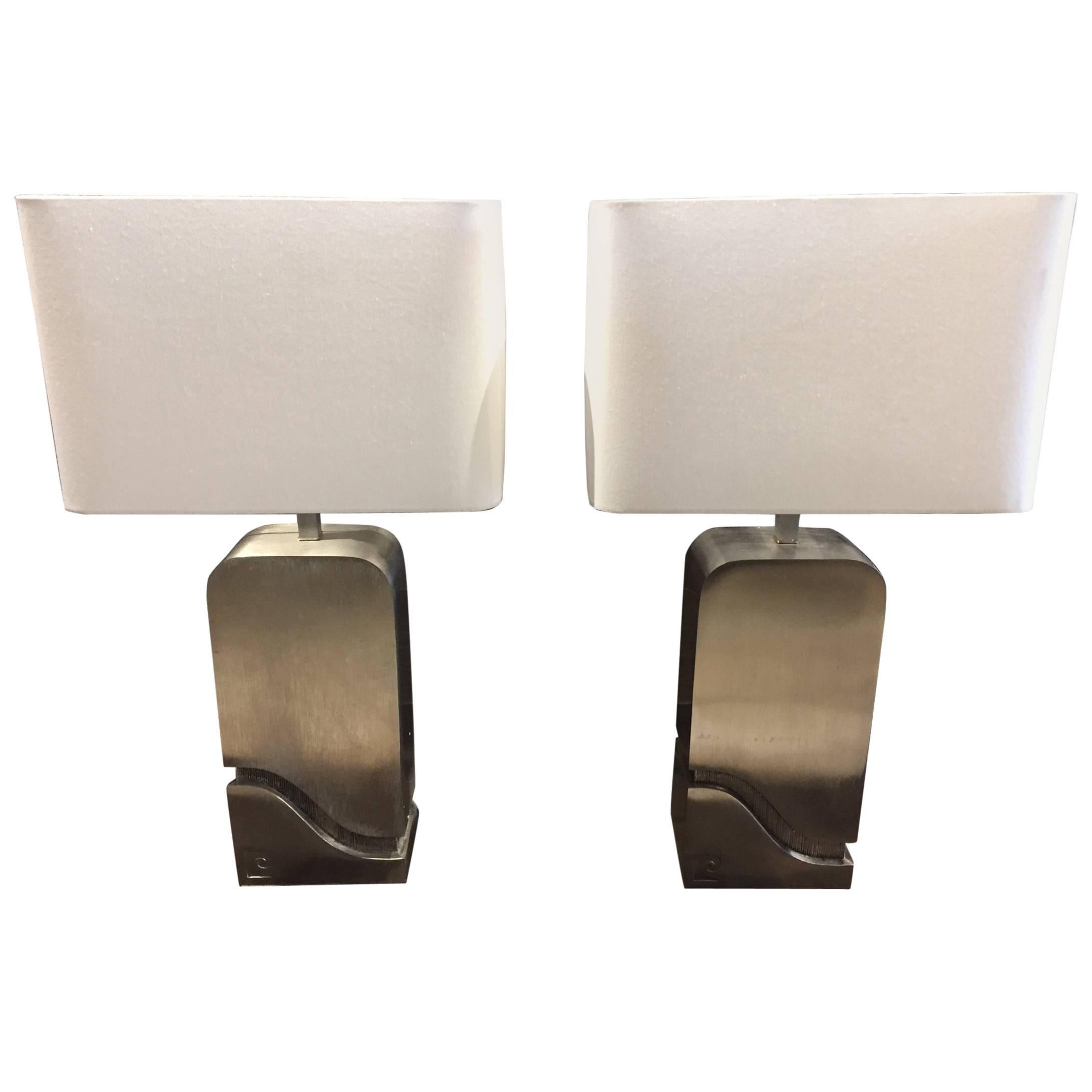 Pair of Pierre Cardin Table Lamps For Sale