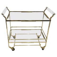 Treitel Gratz Art Deco Brass Bar Cart